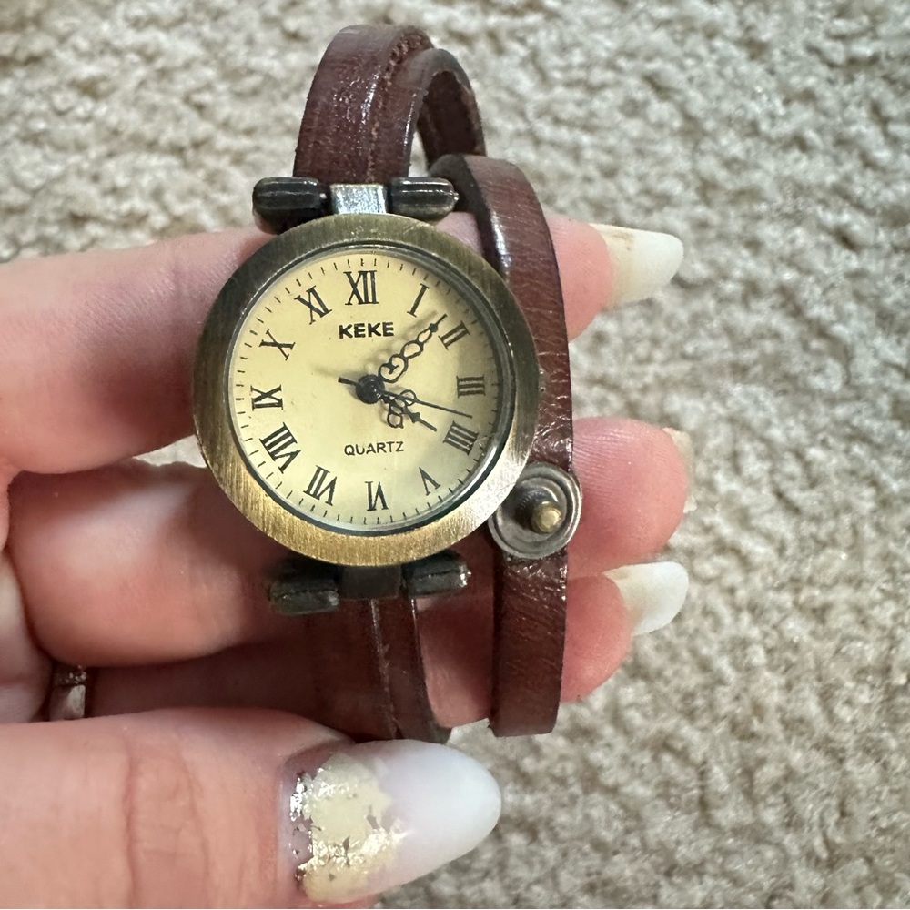 Vintage Brown Wrap Watch